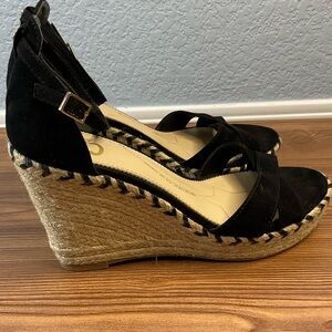 Circus by Sam Edelman Black Wedge Sandals size 8.5